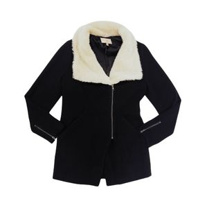 SKIES ARE BLUE* Faux Fur Collar Jacket